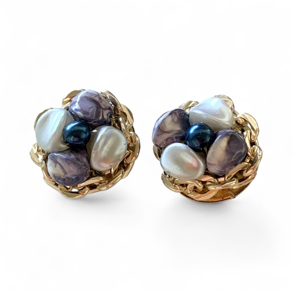 🛍️Bundle sale! Hong Kong pearlized bead clip earrings